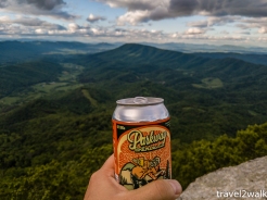 happy hour on the knob with a local brew (not sponsored)